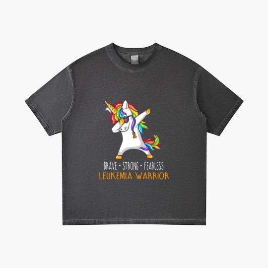 Discover Brave Strong Fearless LEUKEMIA Support LEUKEMIA Awareness Gifts - Leukemia Cancer Awareness - Gradient T Shirts