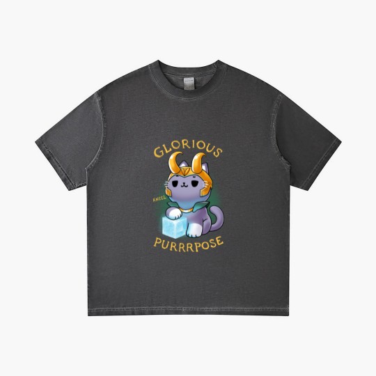 Discover Glorious Purrrpose - Loki cat variant - Kneel - Loki Cat - Gradient T Shirts