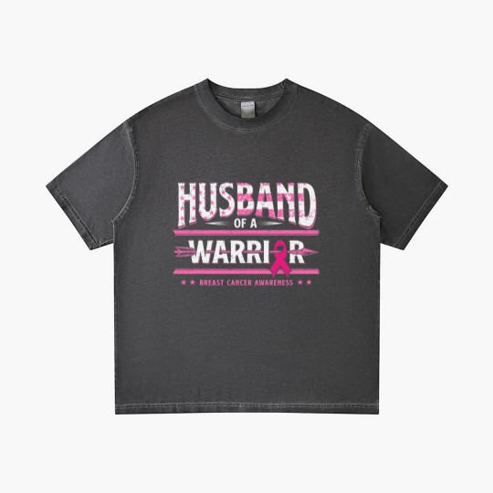Discover Husband Of A Warrior Breast Cancer Awareness Support Squad Gradient T Shirts
