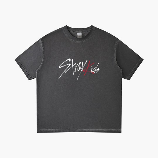 Discover Stray Kids Logo White Classic Gradient T Shirts