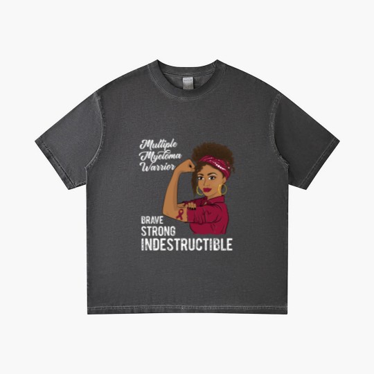 Discover Multiple Myeloma Warrior Indestructible Black Girl Awareness - Multiple Myeloma - Gradient T Shirts