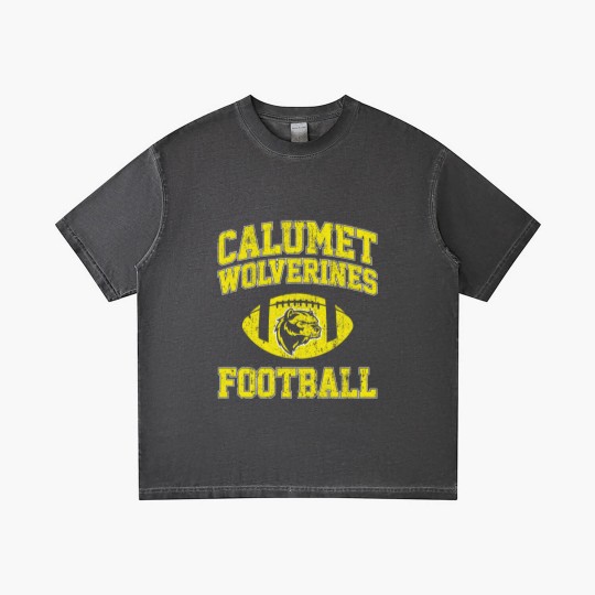 Discover Calumet Wolverines Football - Red Dawn - Gradient T Shirts