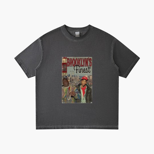 Discover Jay-z and Biggie - Brooklyns Finest Comic Book Art Gradient T Shirts