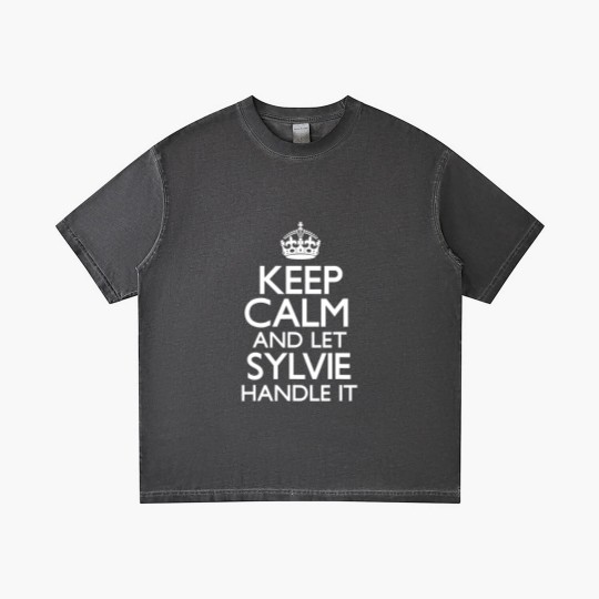 Discover Keep Calm Sylvie Name First Last Family Funny Gradient T Shirts