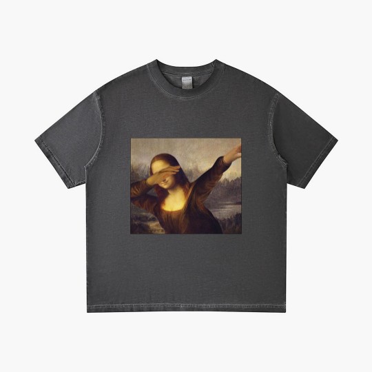 Discover 3196 Mona Lisa Dabbing Gradient T Shirts