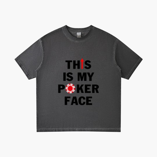 Discover This is My Poker Face with Chip Funny Casino Gambler Card Player Gradient T Shirts for Men - This Is My Poker Face With Chip Funny - Gradient T Shirts