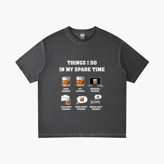 Discover Things I Do In My Spare Time Drink Bourbon Whiskey Gifts Gradient T Shirts