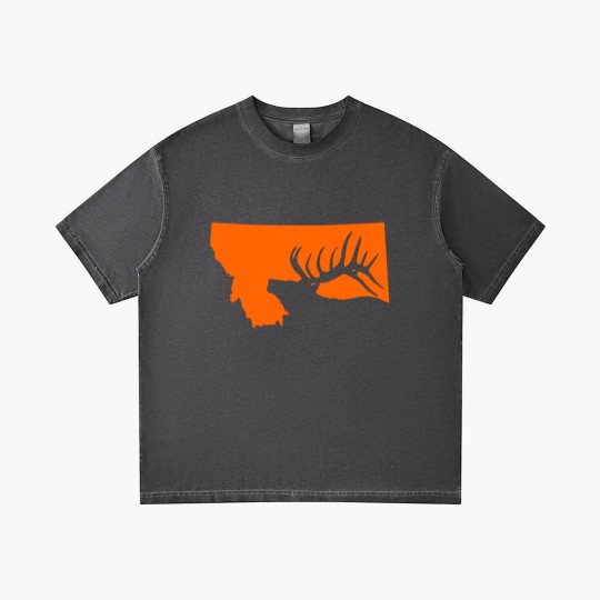 Discover Montana Elk Hunting Gradient T Shirts