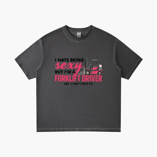 Discover Forklift Driver Apparel Forklift Operator Funny Gift Gradient T Shirts