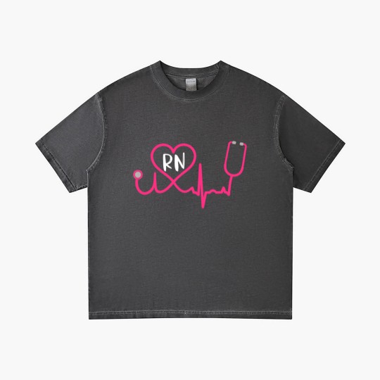 Discover Registered Nurse RN EKG Stethoscope Heart Heartbeat Gradient T Shirts
