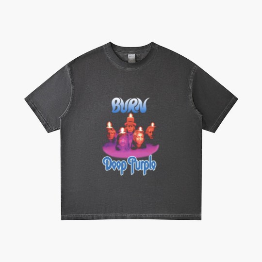 Discover Plastic Head Deep Purple Burn Gradient T Shirts