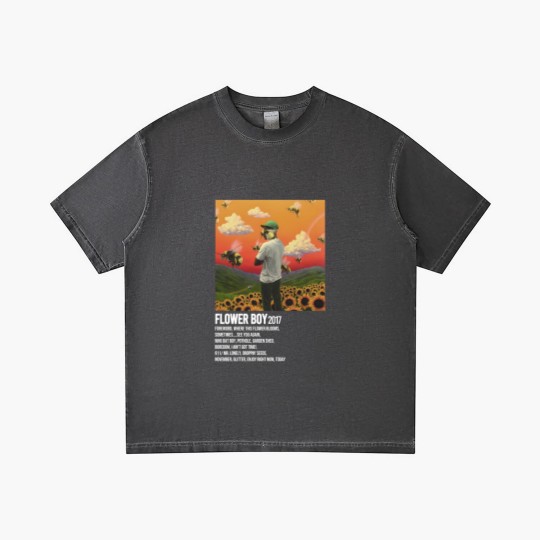 Discover Minimalist Album Music Gradient T Shirts, Tyler Flower Boy Tour Album, Album Music Trend 2023 Gradient T Shirts