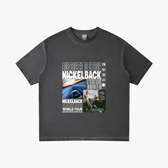 Discover Nickelback Music Gradient T Shirts, Nickelback Merch Vintage Get Rollin' Tour 2023