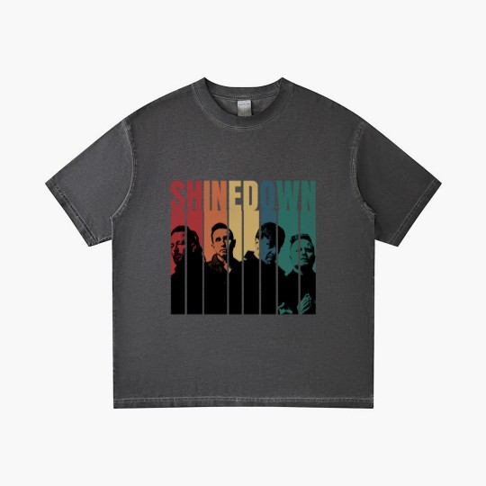 Discover shine down Retro Vintage Gradient T Shirts
