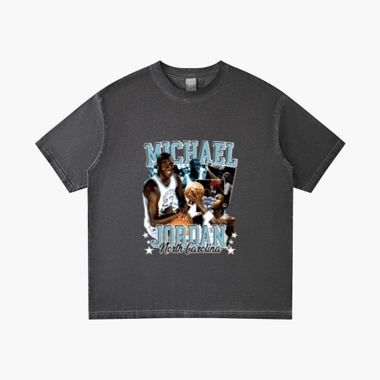 Discover Michael Jordan UNC 90s Style Vintage Bootleg Gradient T Shirts graphic Gradient T Shirts