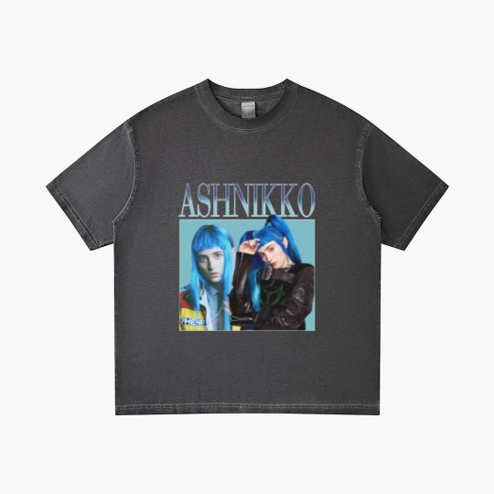 Discover Ashnikko Gradient T Shirts American Singer Pop Hip Hop Vintage Gradient T Shirts