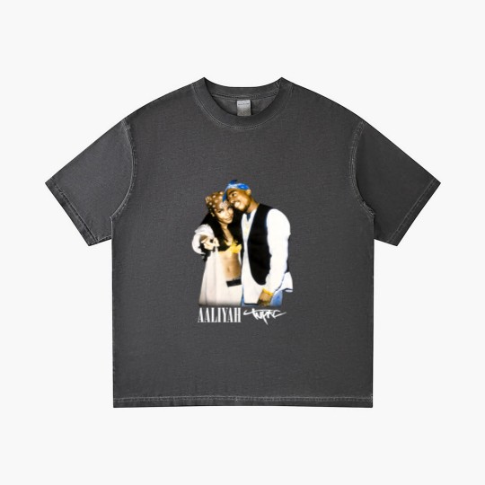 Discover Aaliyah & Tupac Gradient T Shirts