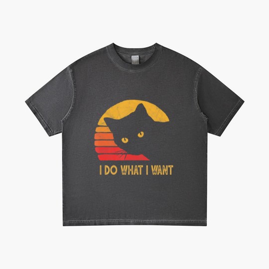 Discover Retro I do what I want with my cat funny gift Gradient T Shirts