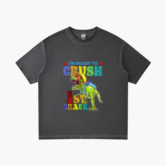 Discover I'm Ready To Crush 1St Grade Dinosaur Back To Scho Gradient T Shirts