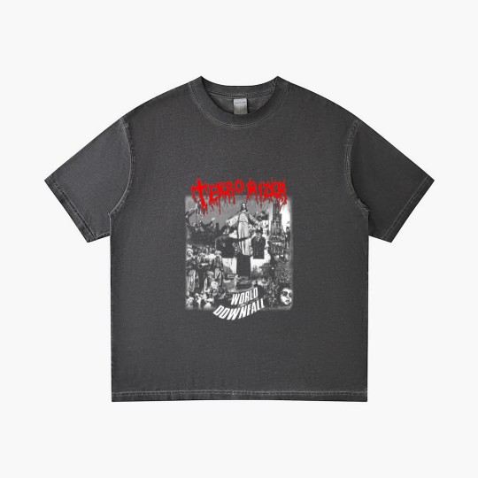 Discover Terrorizer Unisex Gradient T Shirts - World Downfall - Fear of Napalm - Grind Gradient T Shirts