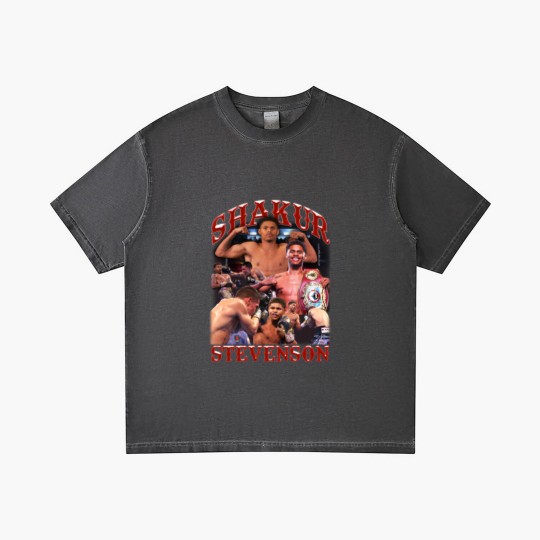 Discover Shakur Stevenson Snow Wash Gradient T Shirts