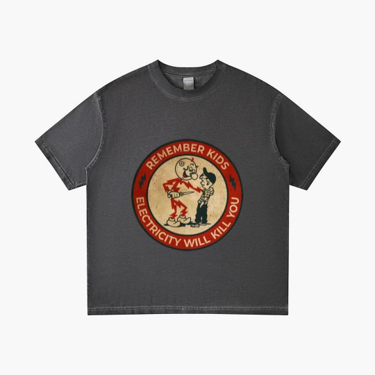 Discover Electricity Will Kill You Kids - Electricity Will Kill You - Gradient T Shirts
