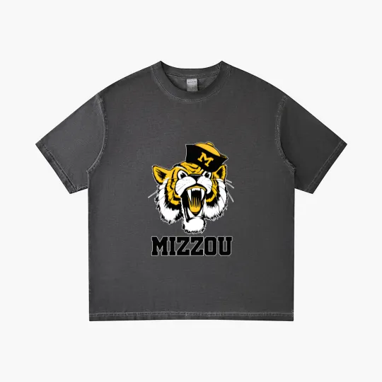 Discover Vintage 60's Truman the Missouri Tiger Mascot - Missouri - Gradient T Shirts