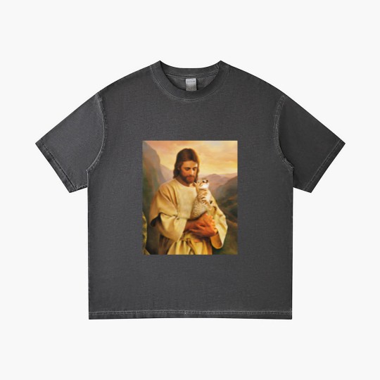 Discover cats and jesus lover gift - Cat And Jesus - Gradient T Shirts