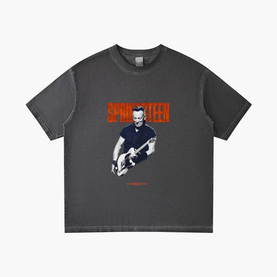 Discover Springsteen and the E Street Band 2023 World Tour Guitar Gradient T Shirts - Vintage Springsteen World Tour 23 Gradient T Shirts