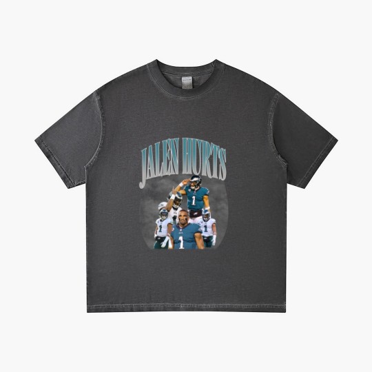 Discover 90s Vintage Inspired Jalen Hurts Gradient T Shirts, Jalen Hurts Gradient T Shirts, football vintage Gradient T Shirts