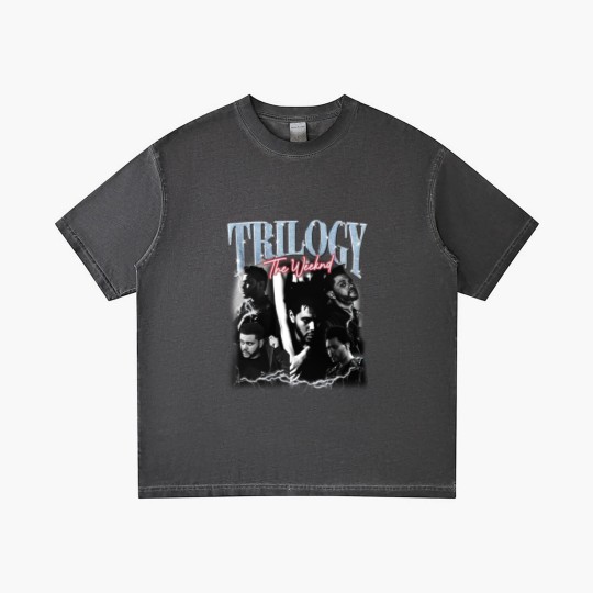 Discover Weeknds Merch Gradient T Shirts - Music Starboy After Hours, Trilogy, XO Lyrics XOTWOD Weekend