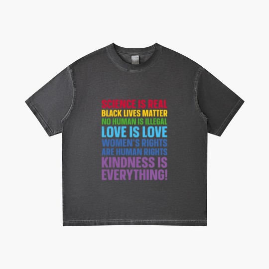 Discover Science is Real Black Lives Matter Love Is Love Equality - Womens Rights - Gradient T Shirts