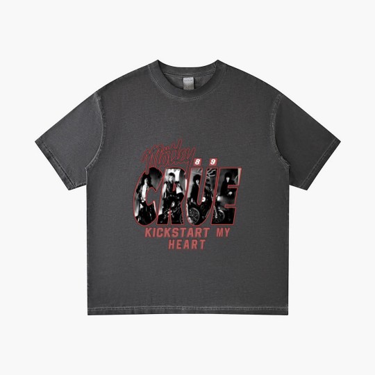 Discover Motley Crue Kickstart my Heart Gradient T Shirts Vintage 89
