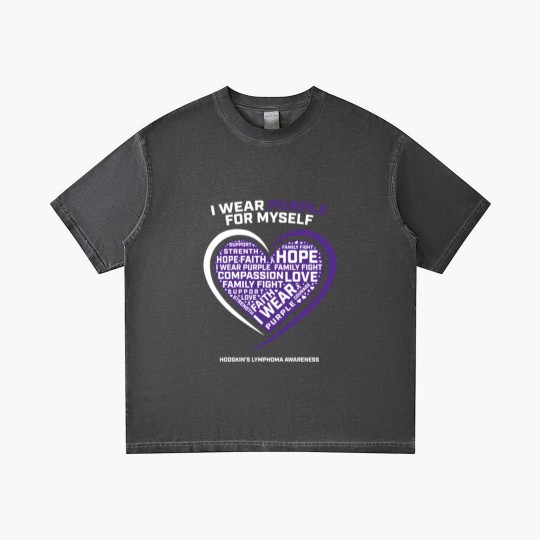 Discover Hodgkin'S Disease Purple Hodgkins Lymphoma Cancer Gradient T Shirts