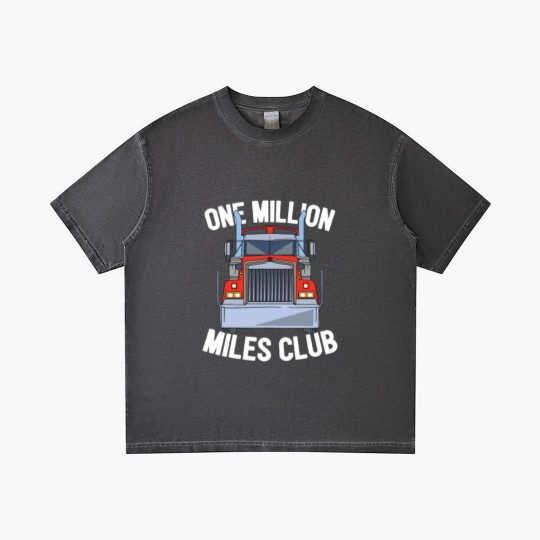 Discover One Million Miles Club Diesel Truck Driver Trucker Gradient T Shirts