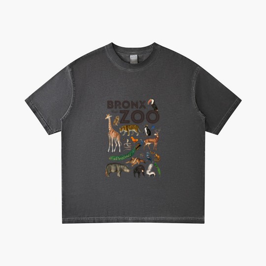 Discover Bronx Zoo Collage Gradient T Shirts