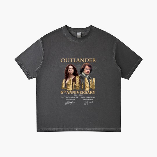 Discover Outlander 6th anniversary 2014-2022 Gradient T Shirts