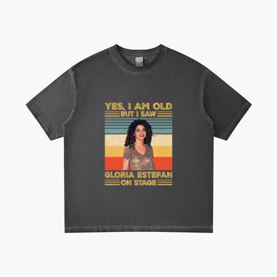 Discover Retro Yes I'm Old But I Saw Gloria Pop Estefan On Stage Essential Gradient T Shirts
