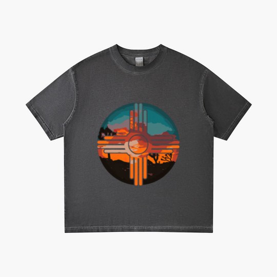 Discover New Mexico Zia Symbol And Landscape Art Gradient T Shirts Gradient T Shirts
