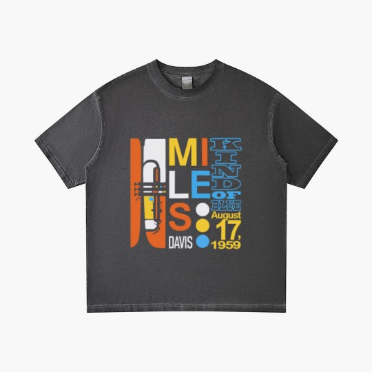 Discover Miles Davis Kind Of Blue Gradient T Shirts - John Coltrane - Blue Note Records