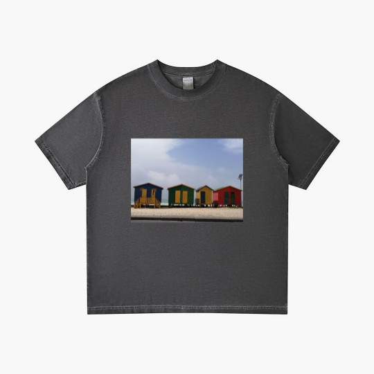 Discover Beach Huts in Cape Town Gradient T Shirts