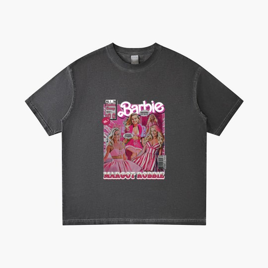 Discover Margot Robbie Barbie  Gradient T Shirts, Retro Vintage Margot Robbie Gradient T Shirts