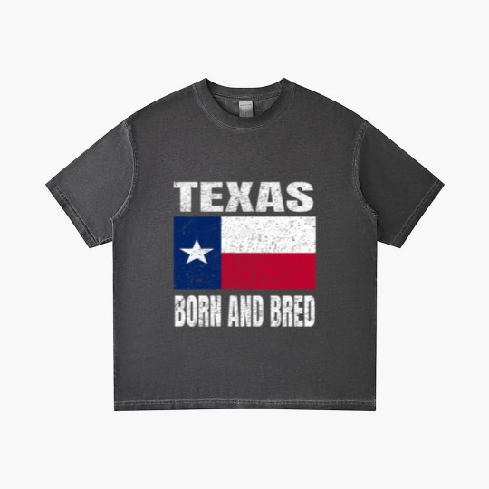 Discover Texas Born And Bred - Vintage Texas State Flag Gradient T Shirts
