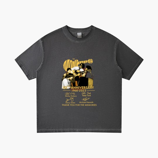 Discover The Monkees 56th Anniversary 1966-2022 Signatures Gradient T Shirts,