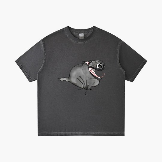 Discover Zoomies!!! (black pug) - Black Pug - Gradient T Shirts
