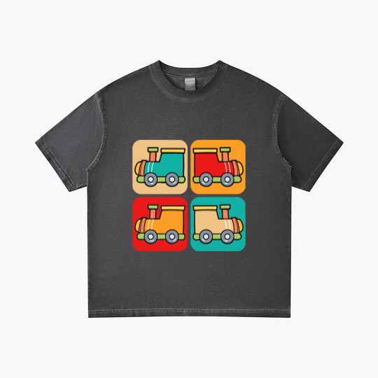Discover Train Gradient T Shirts Little Retro Trains I Kids I Railway I Toddler Train Gradient T Shirts Gradient T Shirts