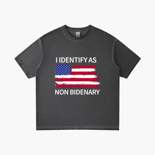 Discover I Identify As Non Bidenary Gradient T Shirts, Conservative Gradient T Shirts, Trump Gradient T Shirts