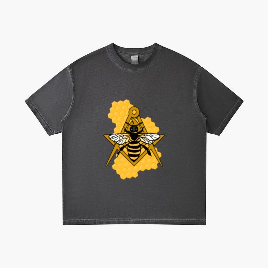 Discover Masonic Emblem with Bee and Beehive Gradient T Shirts