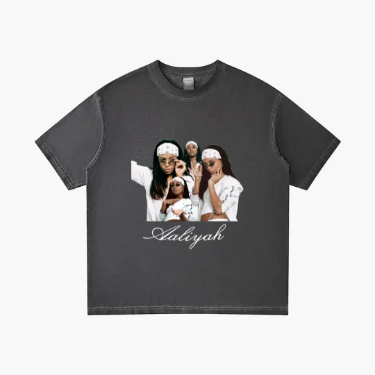 Discover Aaliyah Tribute Gradient T Shirts