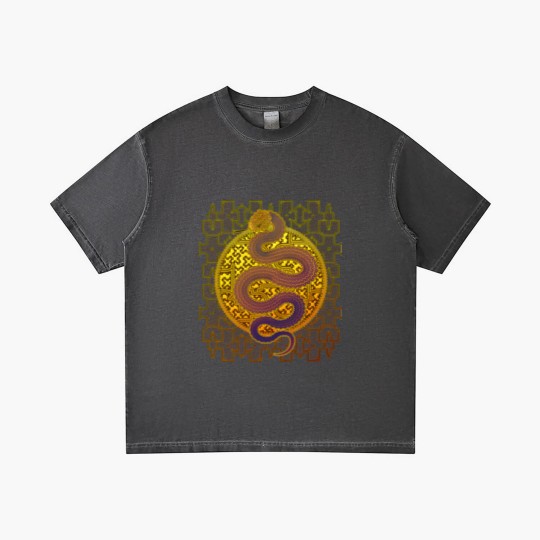 Discover Cosmic Serpent, Kene Anaconda Shipibo Pattern Gradient T Shirts